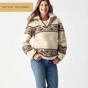Faherty Recycled Sherpa Pullover